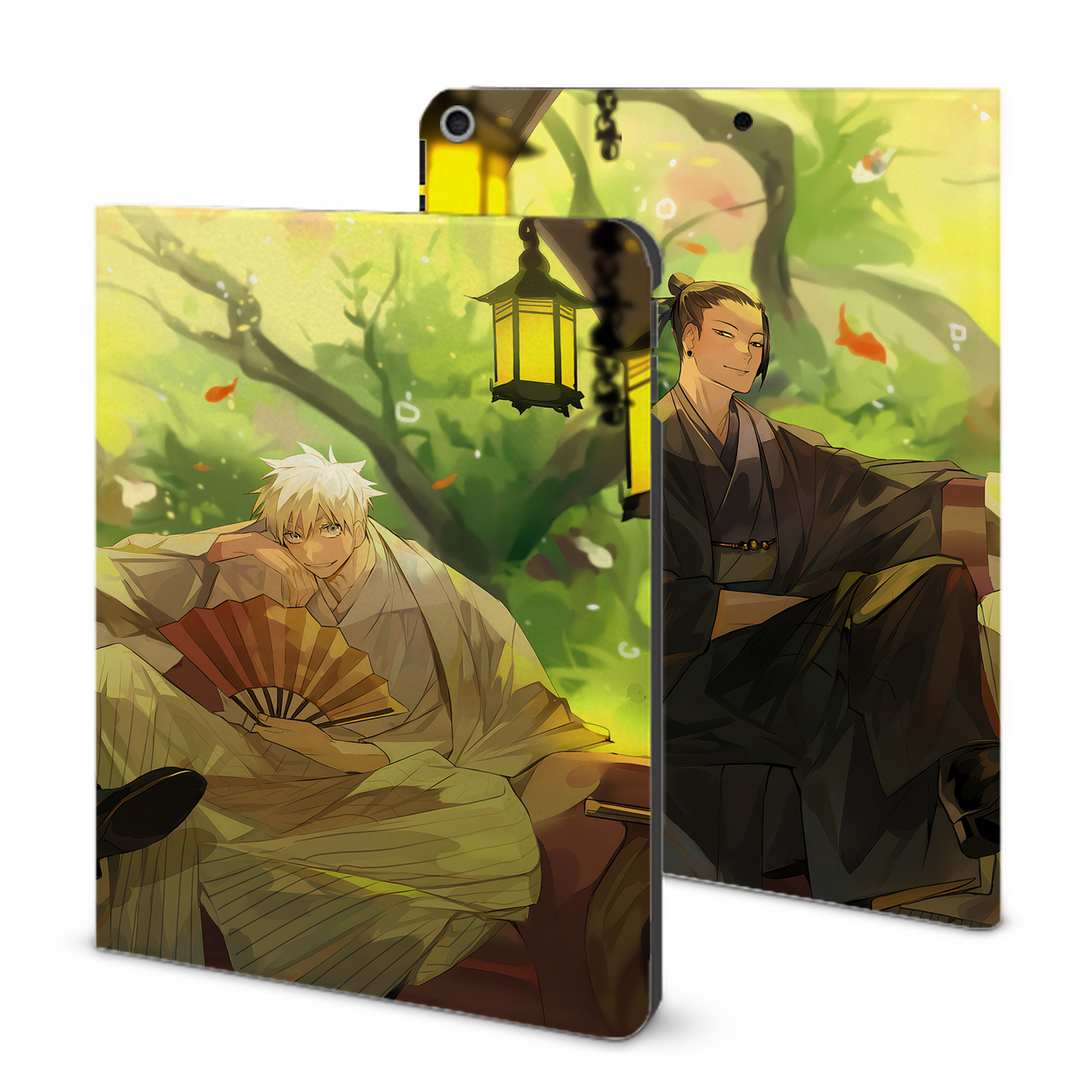 （画像用） 呪術廻戦 Jujutsu Kaisen IPad ケース ブック型 PUレザー TPU 耐衝撃 軽量 薄型 ペン収納なし 全面保護 IPad 各モデル対応